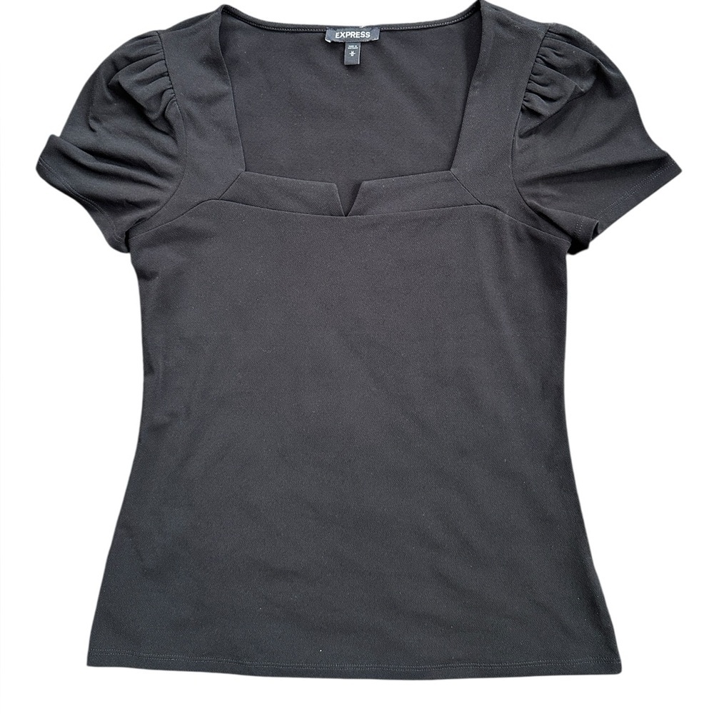 Express Black‎ Short Sleeve Women's Top
